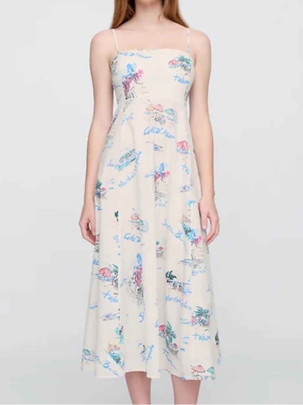 Gap Poplin Travel Sundress, NWOT Size M